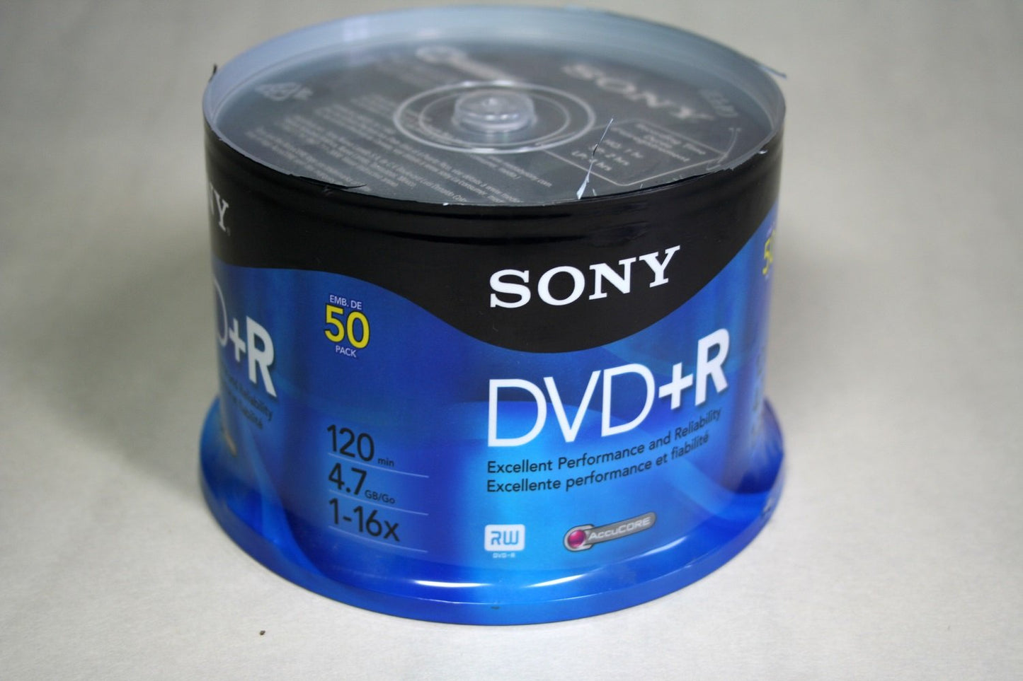 SON50DPR47RS - DVDR Discs