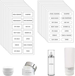 280 Waterproof Small Cosmetic Labels for Bathroom and Travel