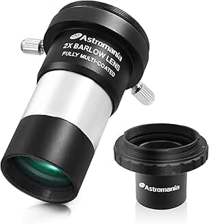 T-Ring Set for Nikon Cameras with 2X Barlow Lens