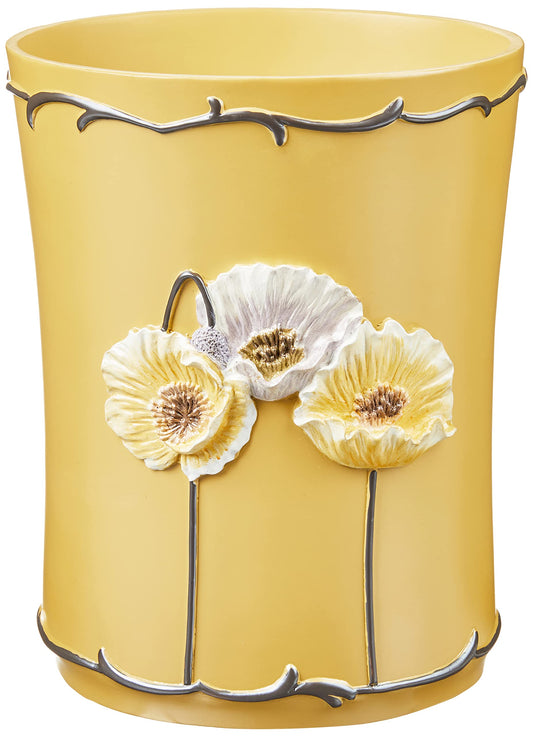 Poppy Fields, Waste Basket, Pastel Moss