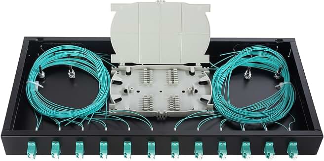 24-Port 19" Fiber Enclosure Rack with Accessories