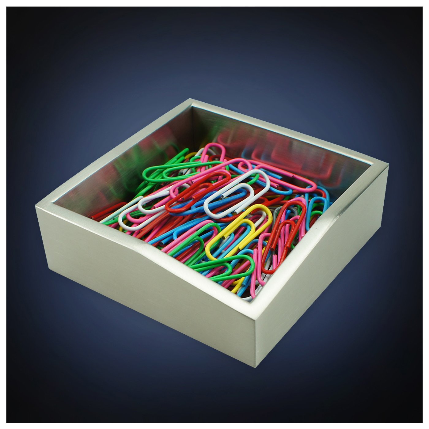 Modern Art Paper Clip Holder and Dispenser