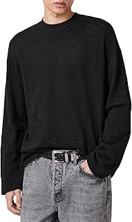 Men's Foster Long Sleeve Crew in Jet Black