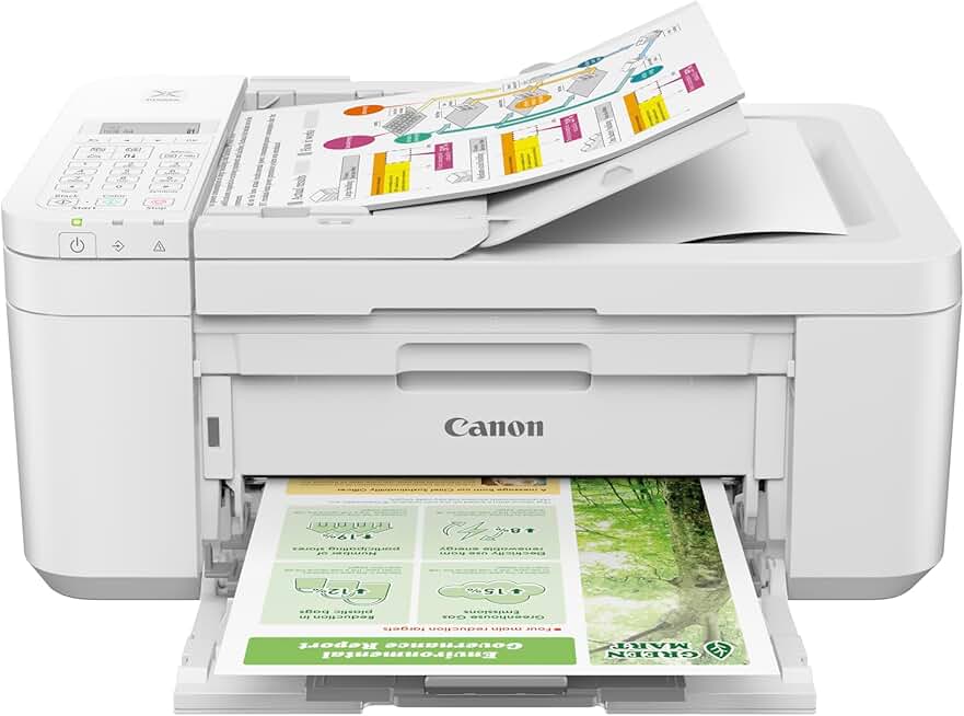 Wireless all-in-one printer with auto document feeder and fax