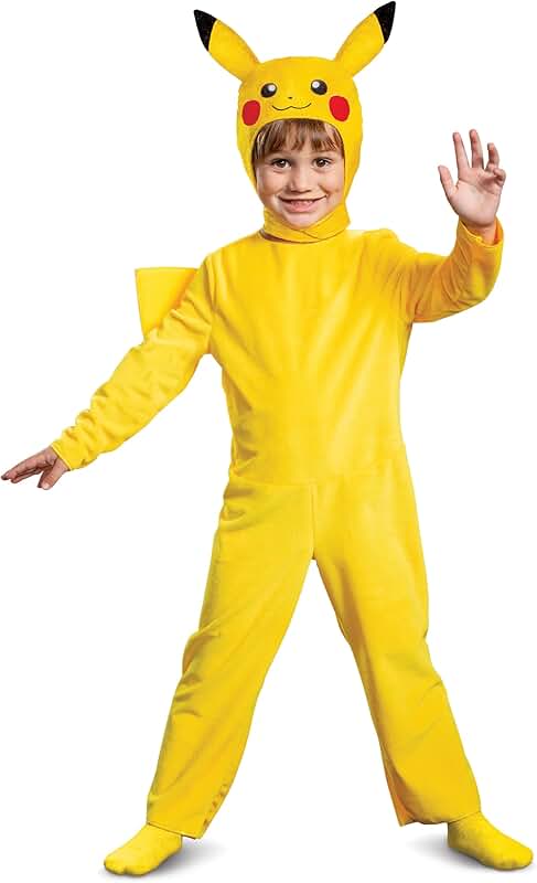 Child Pikachu Costume with Headpiece