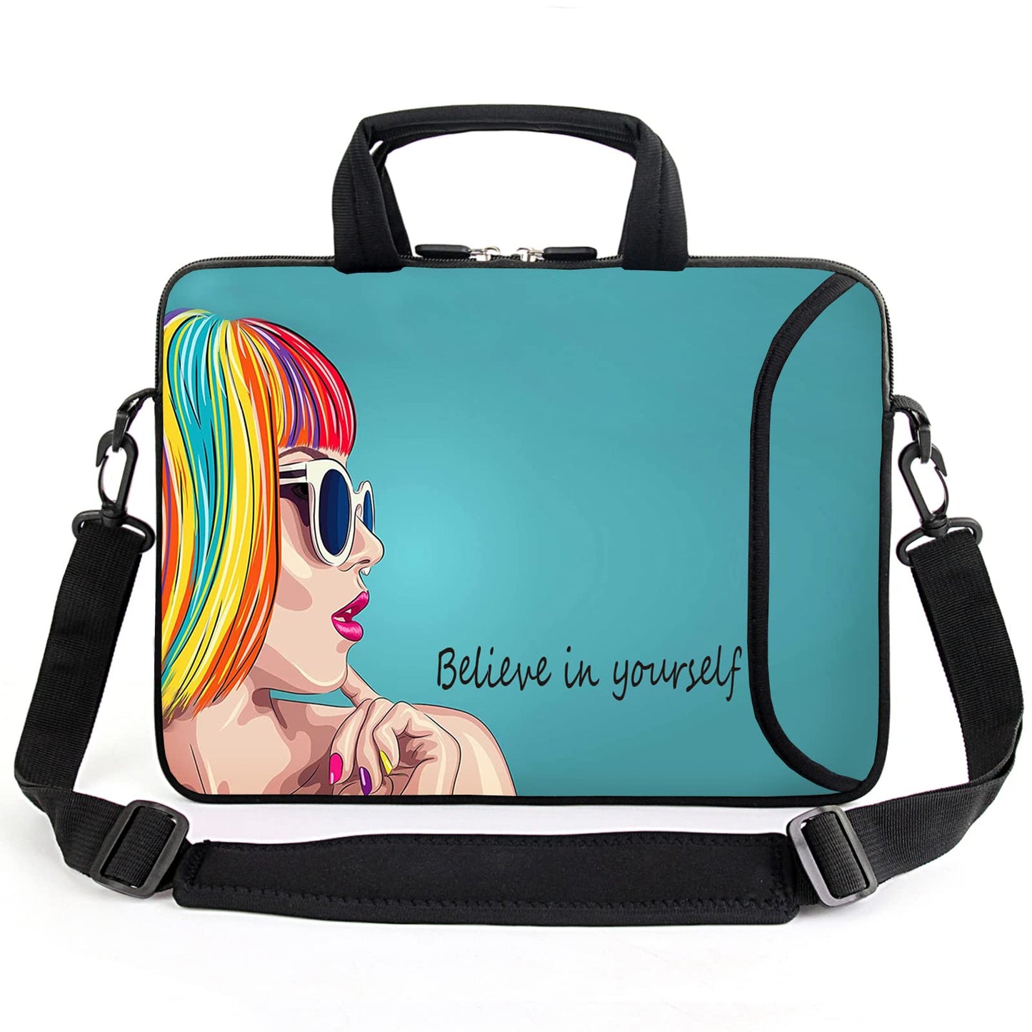 13-inch laptop sleeve with handle and pocket
