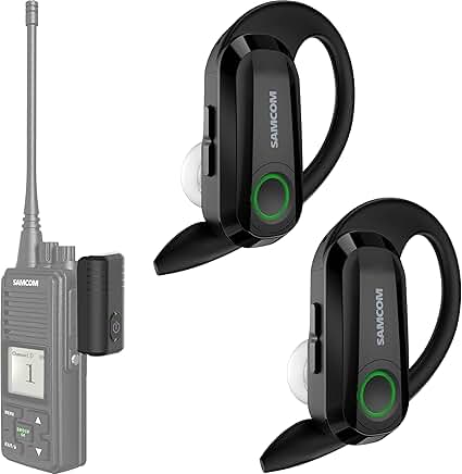Wireless Headset with 2 Pin Dongle for Walkie Talkies