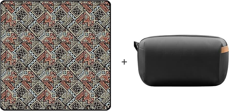 Black Protective Lens Wrap and Organizer Bag