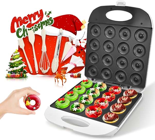 Mini 2-Inch Donut Maker for Snacks and Desserts