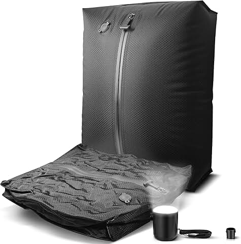 Reusable Vacuum Compression Bag with Pump for Travel