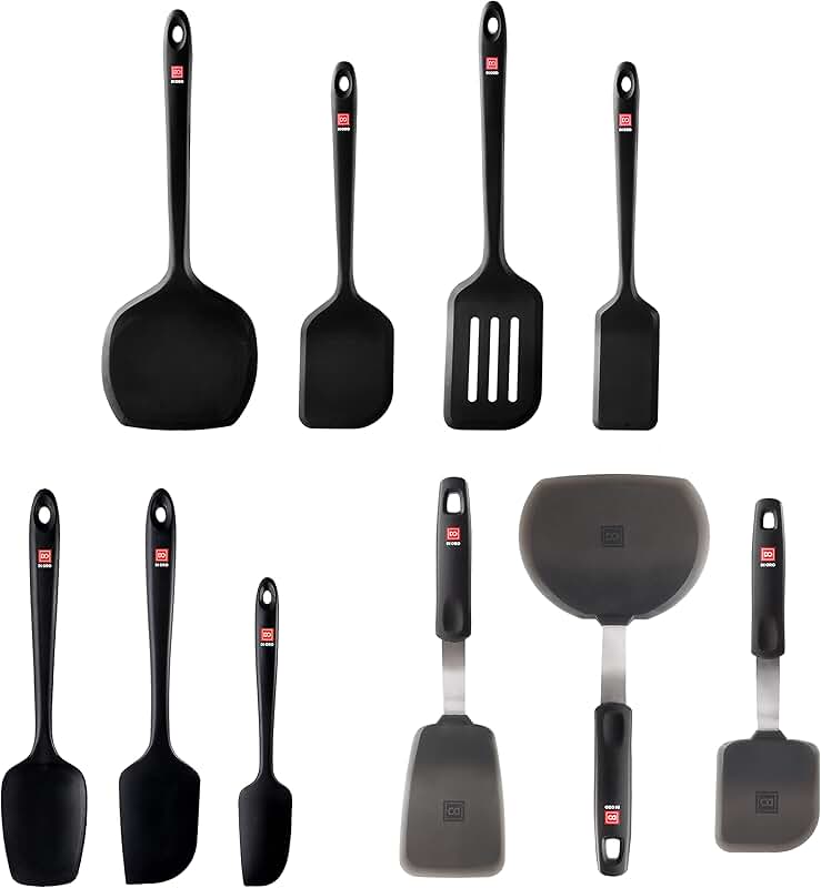 10-Piece Heat-Resistant Silicone Kitchen Utensil Set