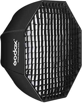 Umbrella Octagon Softbox with Honeycomb Grid for Speedlight