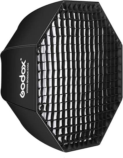 Umbrella Octagon Softbox with Honeycomb Grid for Speedlight