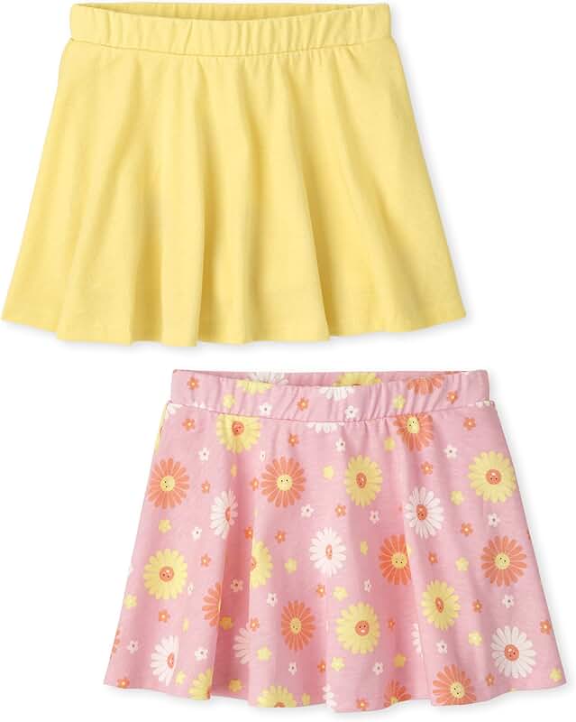 Baby Girls' and Toddler Skort with Elastic Waist