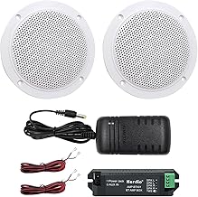 Waterproof 4-Inch Marine Bluetooth Ceiling Speakers