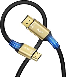 50FT 4K DisplayPort to HDMI Cable for Video Transfer