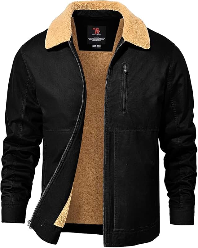 Men's Thick Sherpa Fleece Winter Jacket