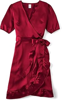 Girls' Tie Front Wrap Dress