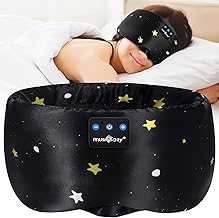 Wireless Sleep Headphones with Silk Eye Mask, 15H Play
