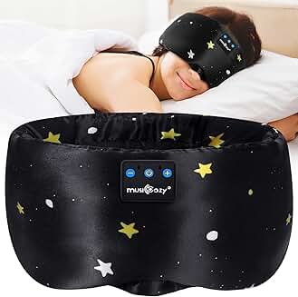 Wireless Sleep Headphones with Silk Eye Mask, 15H Play