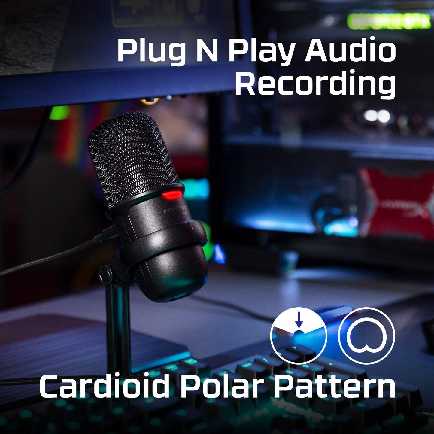 SoloCast - USB Condenser Gaming Microphone, for PC, PS4, PS5 and Mac, Tap-to-Mute Sensor, Cardioid Polar Pattern, great for Gaming, Streaming, Podcasts, Twitch, YouTube, Discord