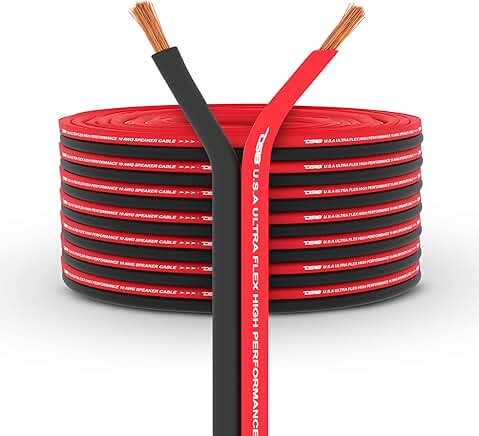 100 ft Red and Black Ultra Flex Speaker Wire