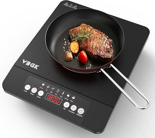 Single Burner Induction Cooktop with Touch Control