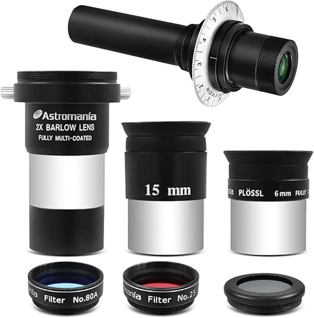 Polar Alignment Scope with Accessory Kit and Fully-Coated Eyepieces
