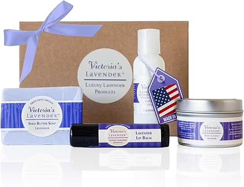 Lavender Handmade Soap and Lotion Gift Set
