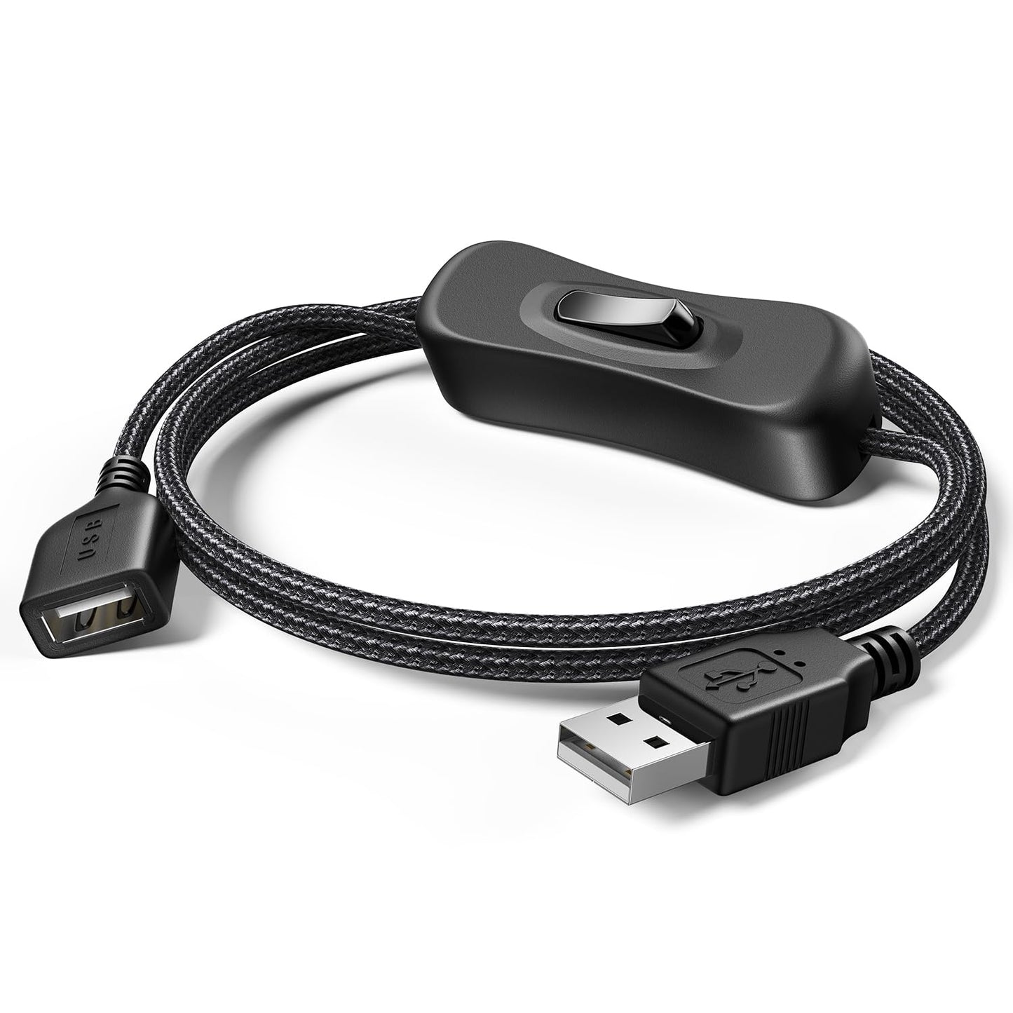USB Extension Cable with Power Switch, 3.3 Feet