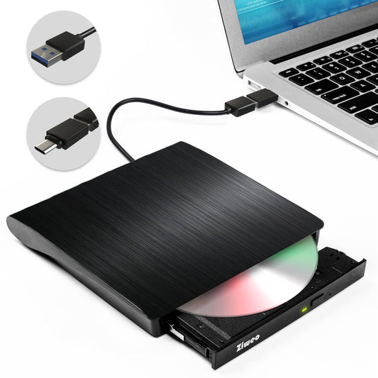 External USB 3.0 Type-C DVD/CD Drive for Laptop and PC