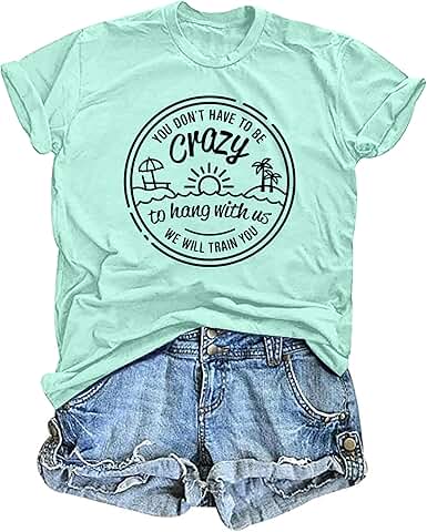 Women’s Hawaiian Beach T-Shirt for Summer Vacation