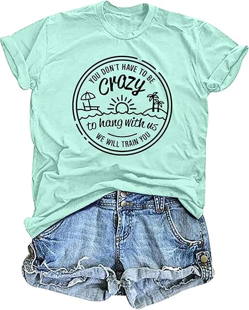 Women’s Hawaiian Beach T-Shirt for Summer Vacation