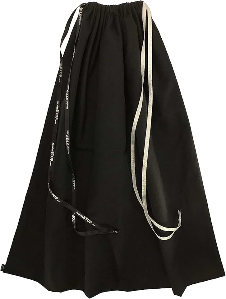 Luxury Silver Storage Bag, 28x28 inches, Black