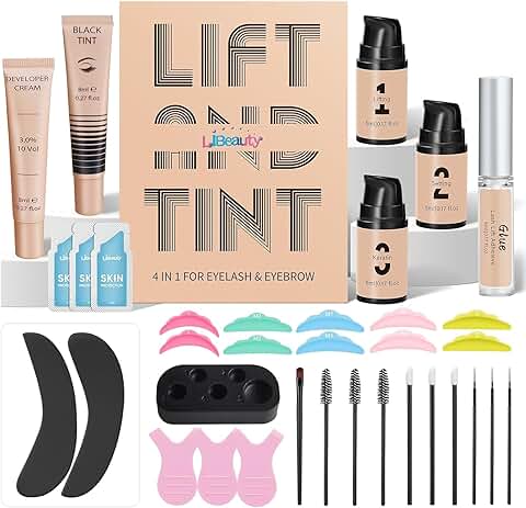 Lash Lift and Brow Lamination Kit with Black Color