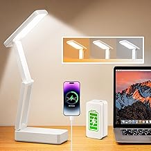 Rechargeable Cordless Desk Lamp with Dimmable Light