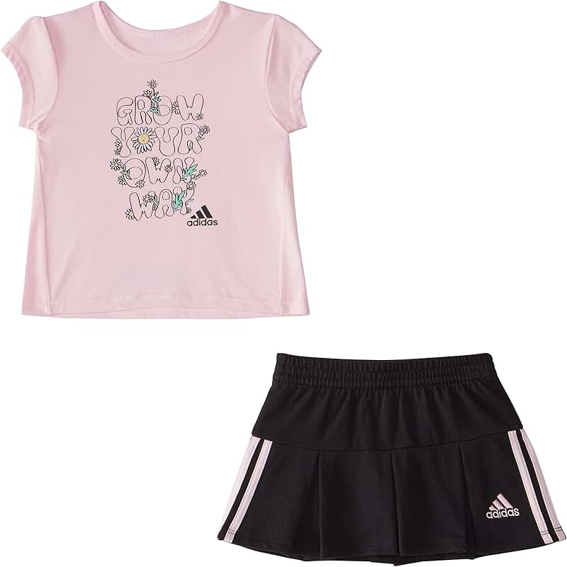 Baby Girl Short Sleeve Tee and Skort Set