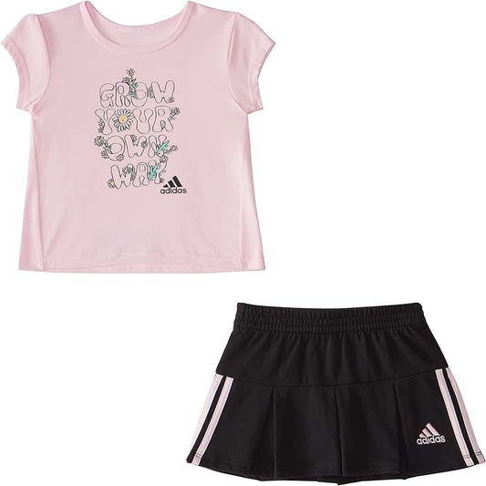 Baby Girl Short Sleeve Tee and Skort Set
