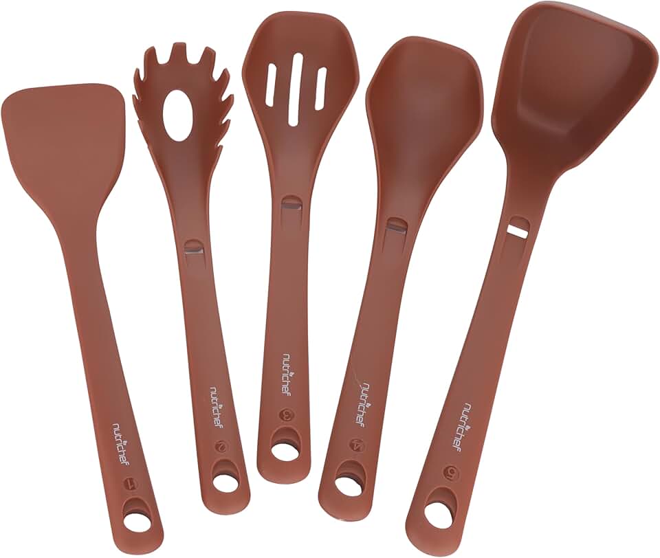 8-Piece Silicone Kitchen Utensil Set with Stand