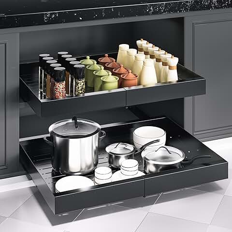 Pull Out Expandable Cabinet and Pantry Organizer