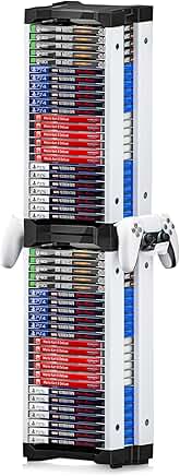 Video Game Storage Tower for Multiple Consoles and Discs