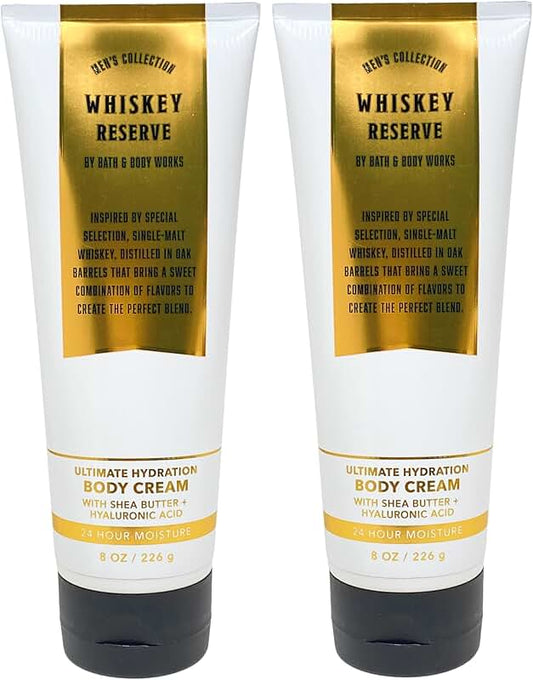 Men's Whiskey Reserve Hydrating Shea Cream, 8 oz, 2-pack