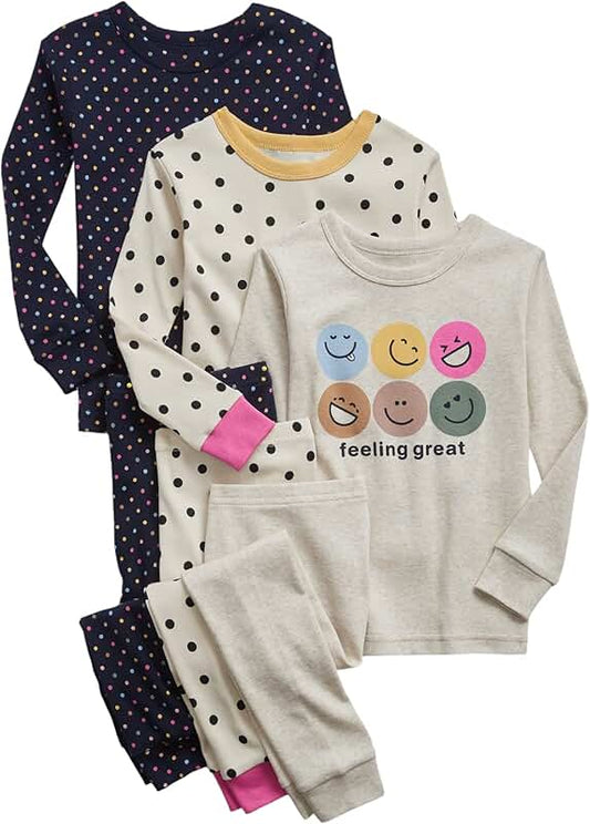 Baby Girls' Long John Pajama Set Pack