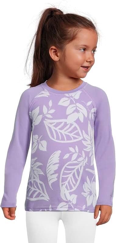 Toddler Unisex Long Sleeve Sunguard in Paisley Purple