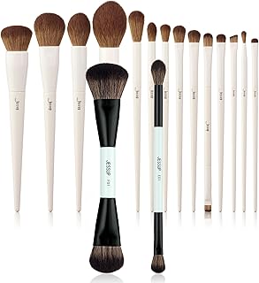 14-Piece Makeup Brush Set with 2 Double-Sided Brushes