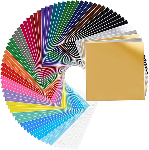 72 Sheets of Permanent Adhesive Vinyl for Craft Machines