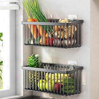 Two Wire Fruit and Vegetable Baskets for Kitchen Storage