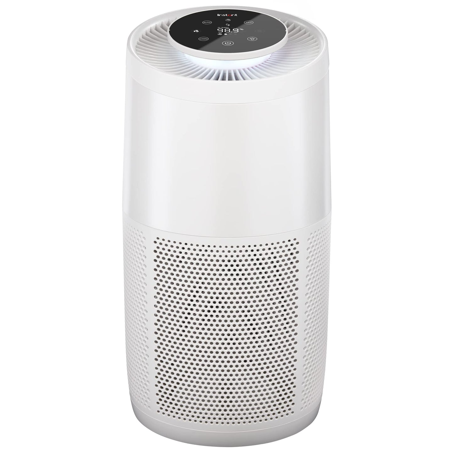 HEPA Quiet Air Purifier, From the Makers of Pot with Plasma Ion Technology for Rooms up to 1,940ft2, removes 99% of Dust, Smoke, Odors, Pollen  Pet Hair, for Bedrooms, Offices, Pearl