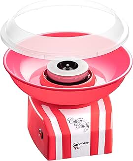 Bright Cotton Candy Machine with Cones and Scooper