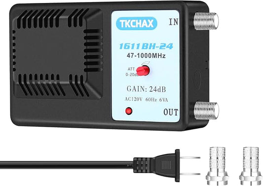 Digital TV Signal Booster with Adjustable Gain